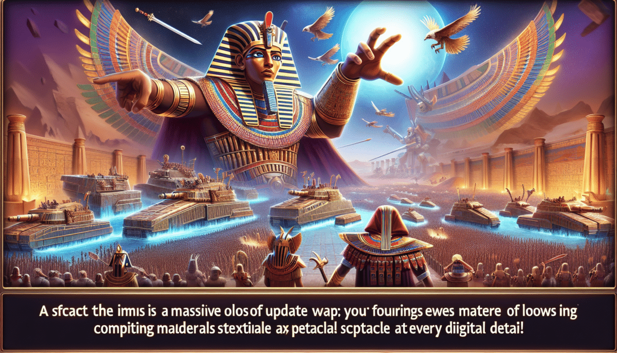 total war pharaoh : découvrez une mise à jour colossale accompagnée de nombreux contenus gratuits pour une expérience de jeu enrichie.